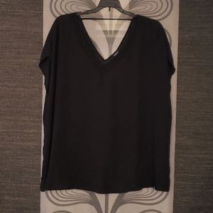 Torrid size 4 sheer blouse with v neck